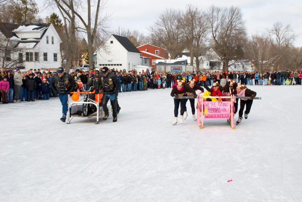 Cedarburg Winter Festival Bed Races Luminaries